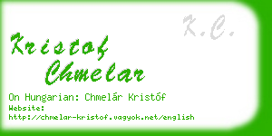 kristof chmelar business card
